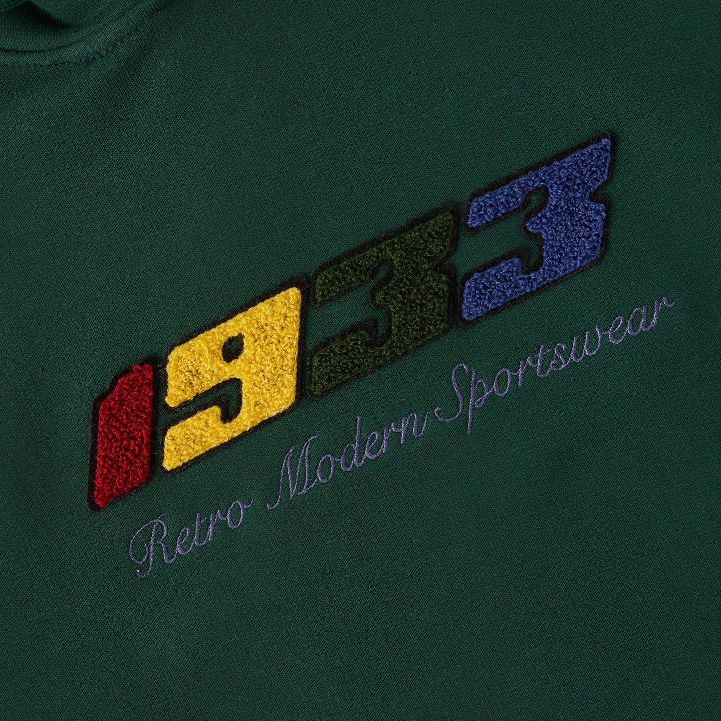 Sanjo Retro Sportswear Hoodie // Verde