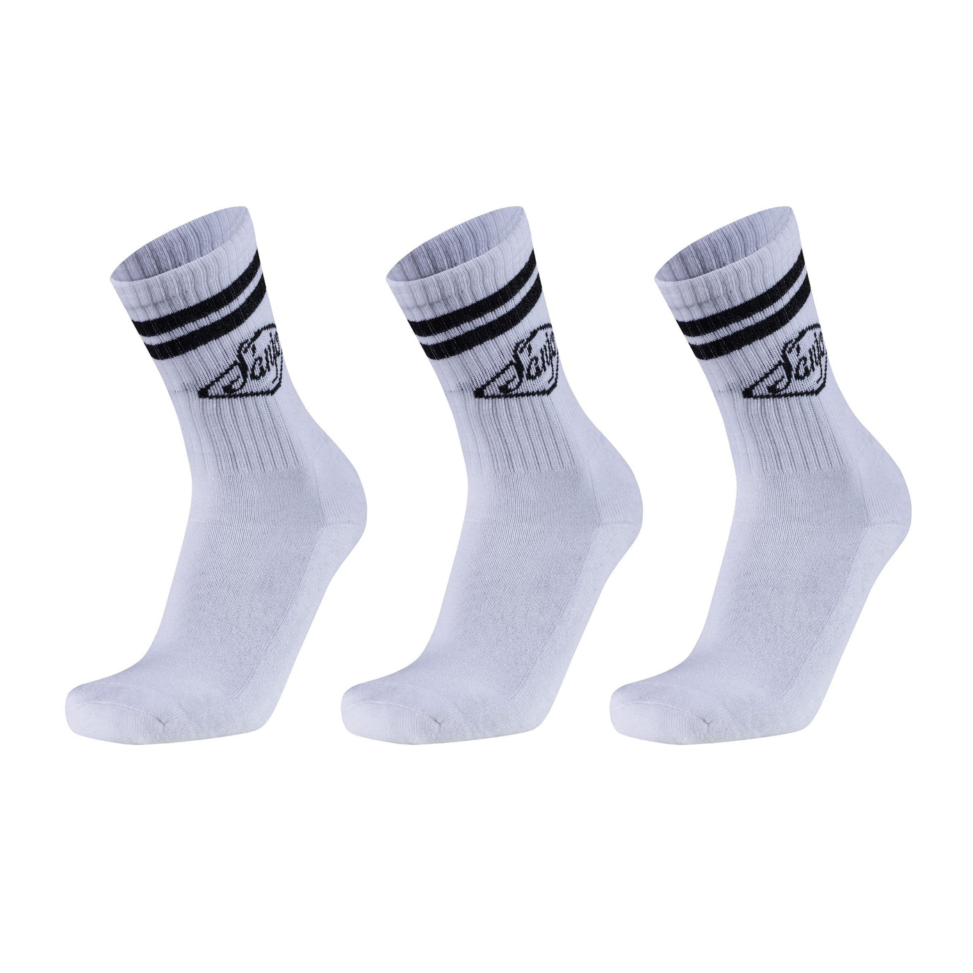 Sanjo Retro Socks // White Logo (3 Pack)