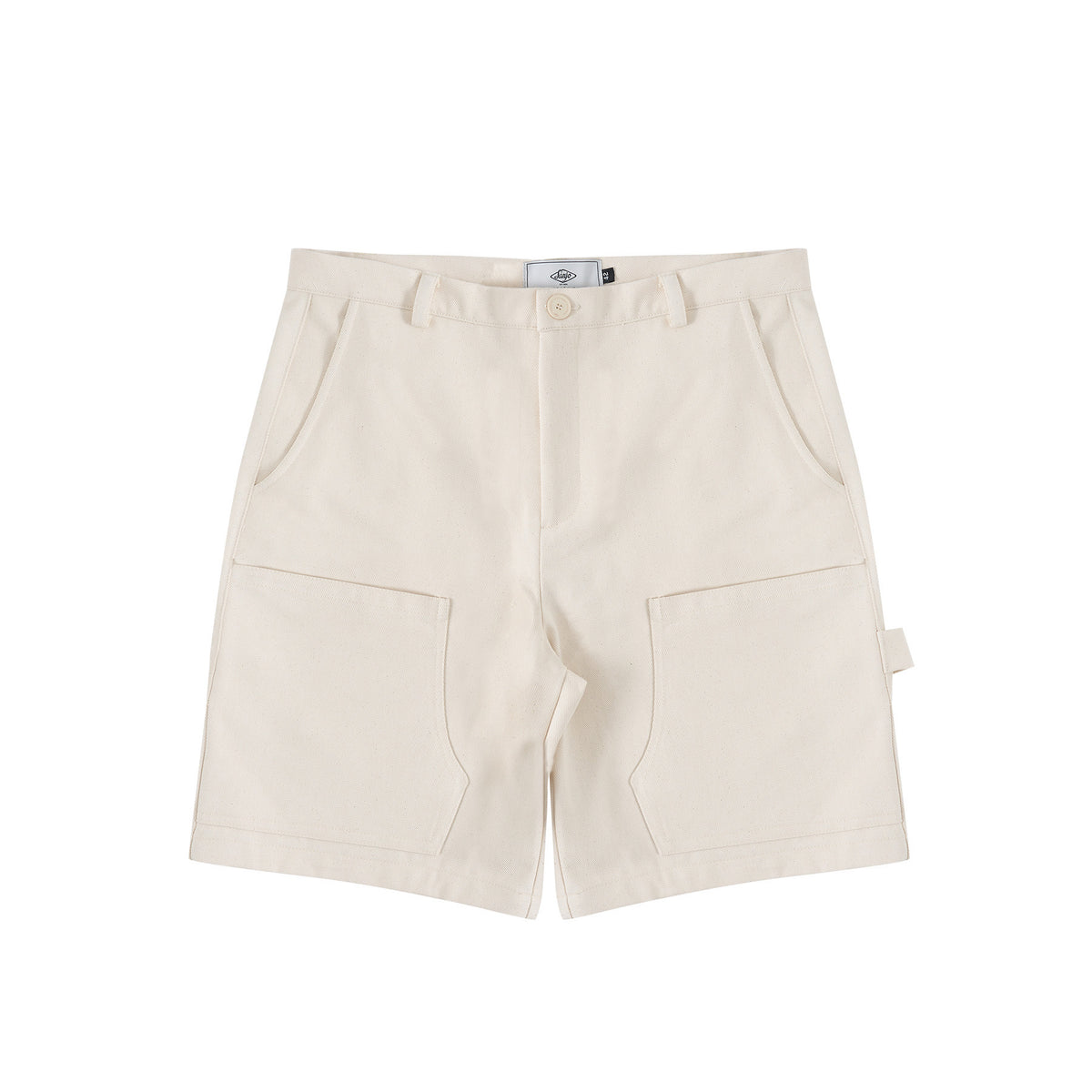 Pantalones cortos con detalles de ropa de trabajo Sanjo // Crudo