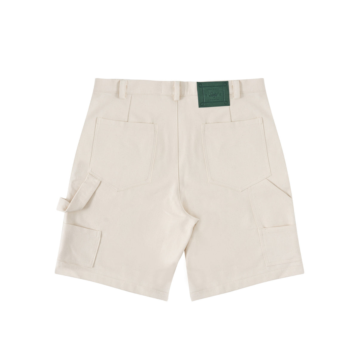 Pantalones cortos con detalles de ropa de trabajo Sanjo // Crudo