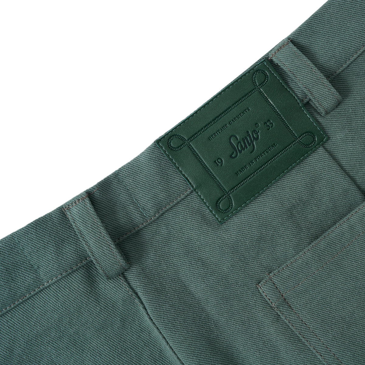 Sanjo Workwear Detail Shorts // Green