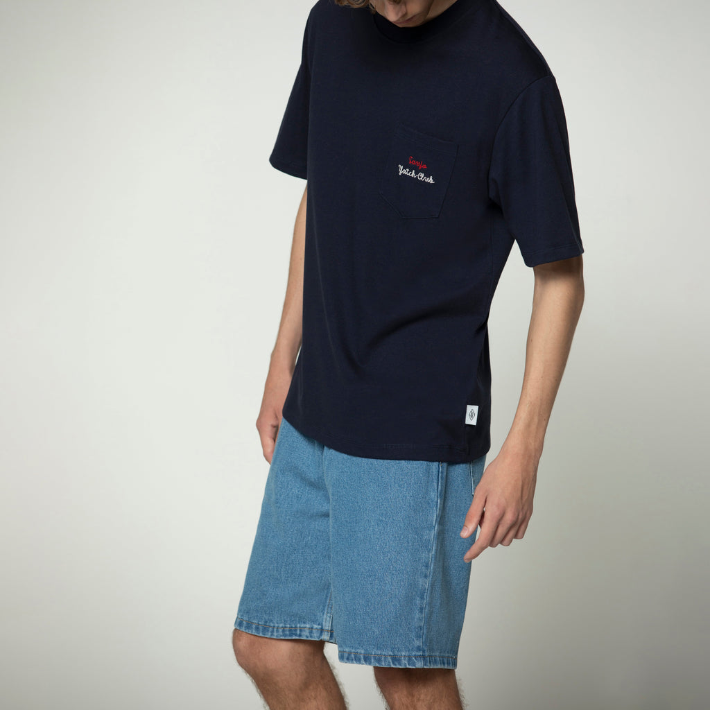 Sanjo Yacht-Club Pocket T-Shirt // Navy
