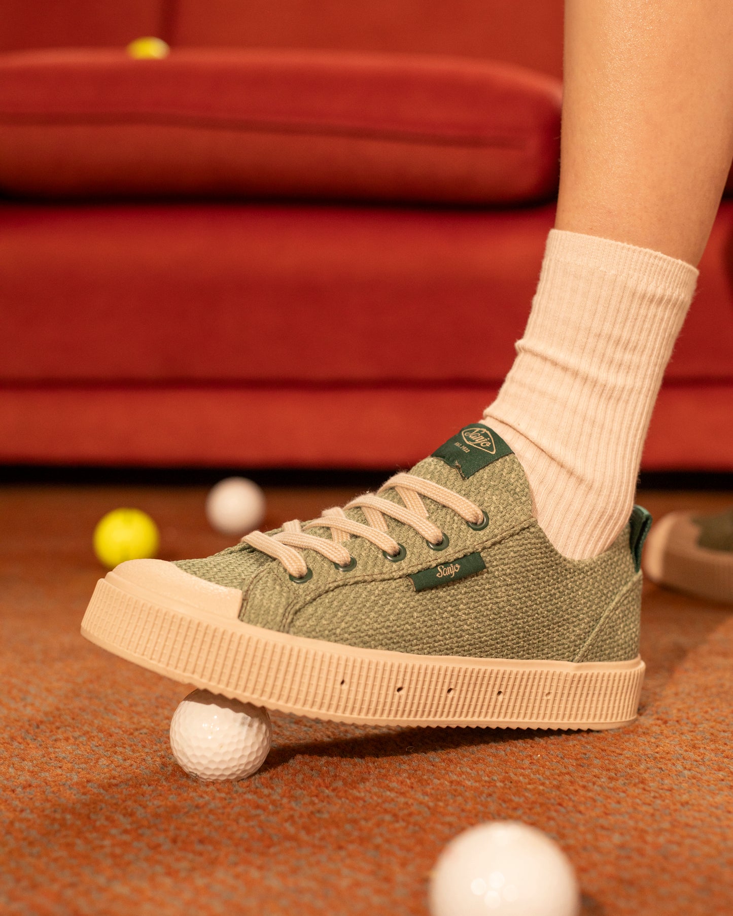 Sanjo K230 Rustic Thread // Ash Green