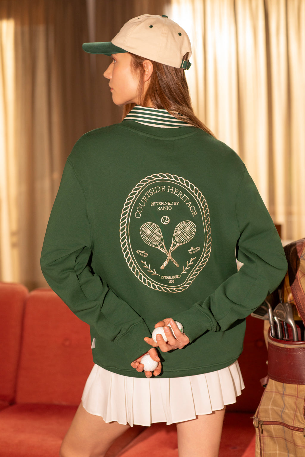 Sanjo Courtside Sweat // Grün