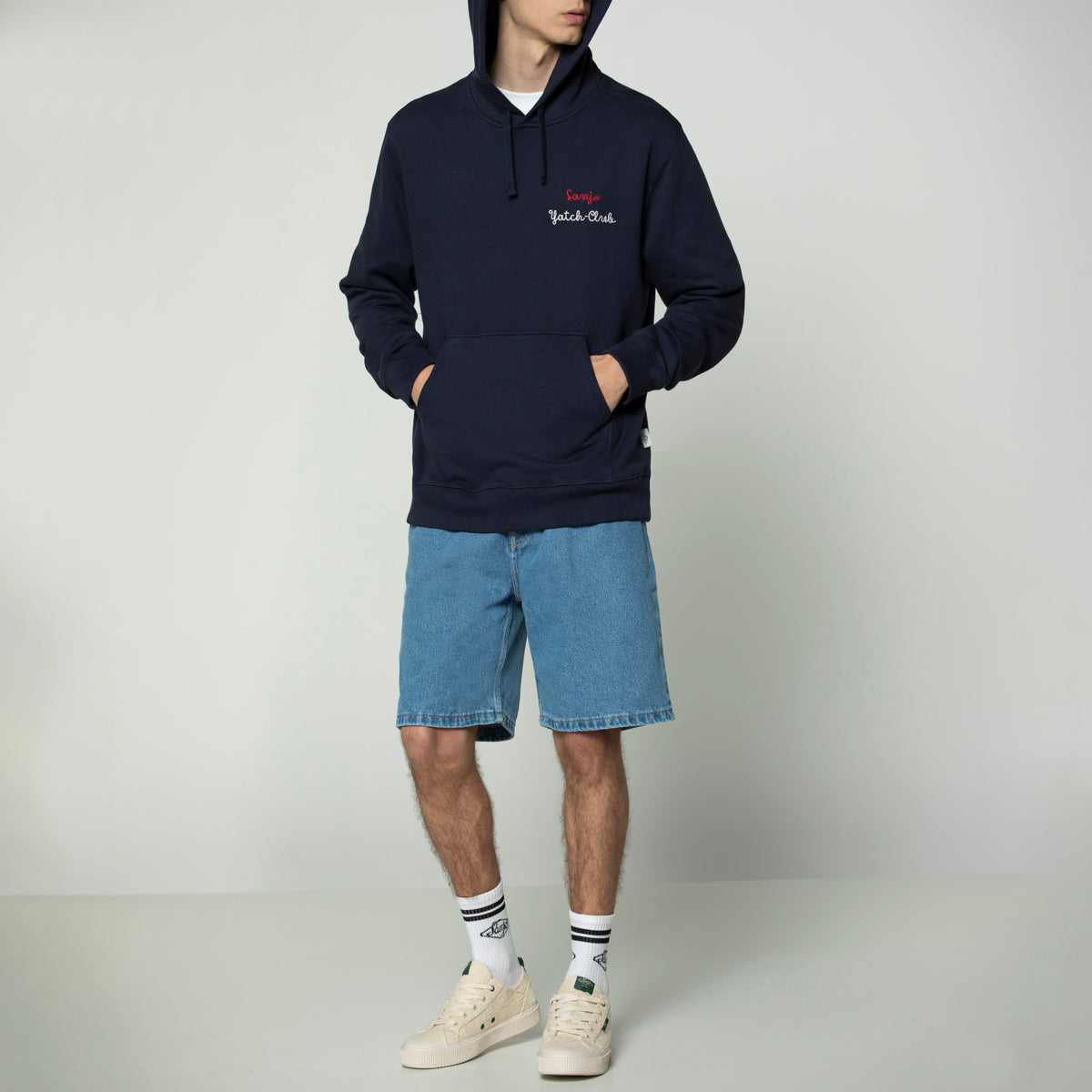 Sanjo Yacht-Club Hoodie // Navy