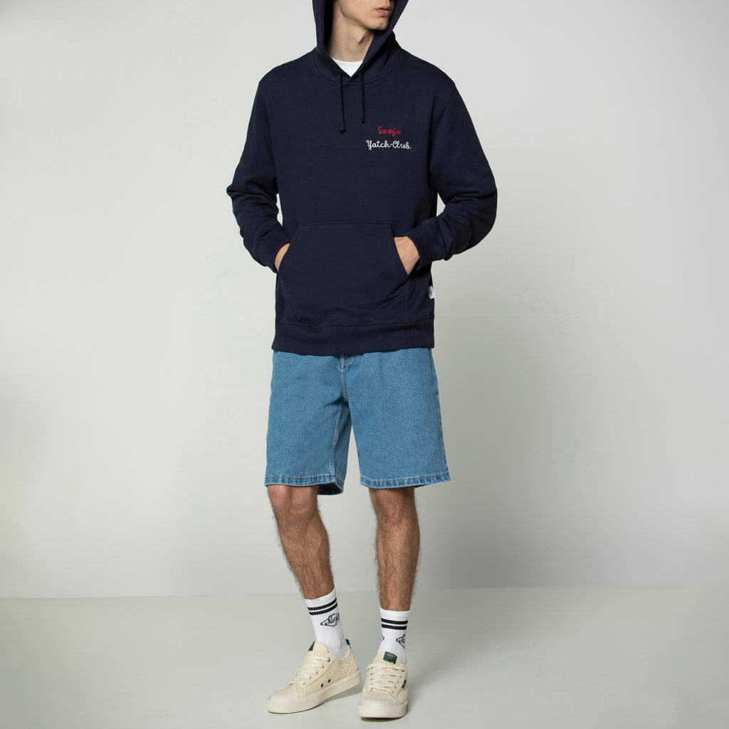 Sanjo Yacht-Club Hoodie // Navy