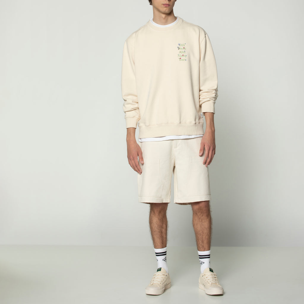 Sanjo Faded Still Sweatshirt // Ecru