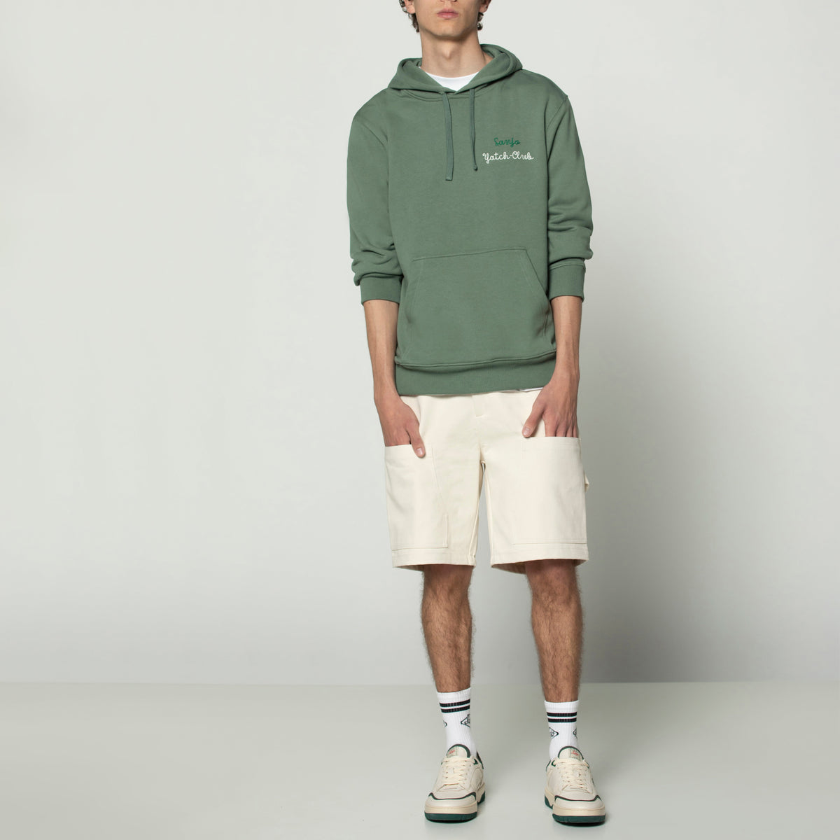 Sanjo Yacht-Club Hoodie // Grün