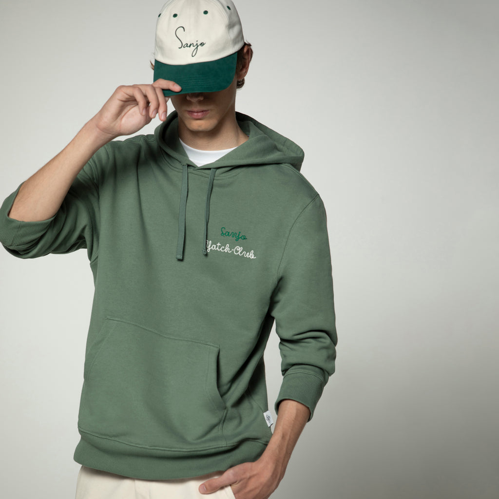 Sanjo Yatch-Club Hoodie // Green