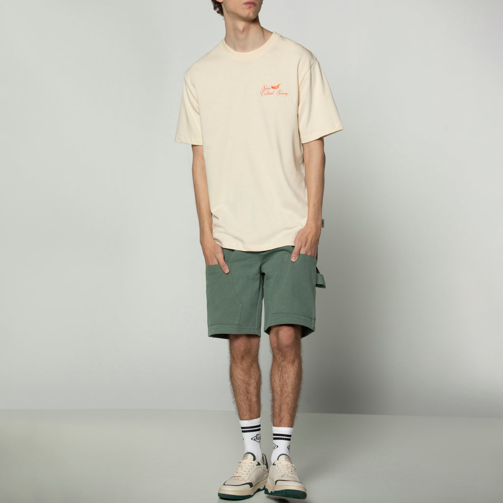 Sanjo Cocktail Society T-Shirt // Ecru
