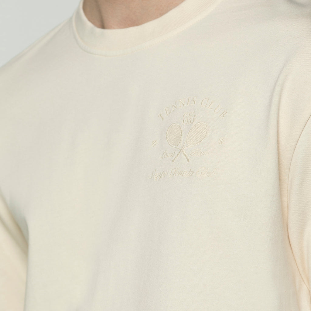 Camiseta Sanjo Faded Tennis Club // Crudo