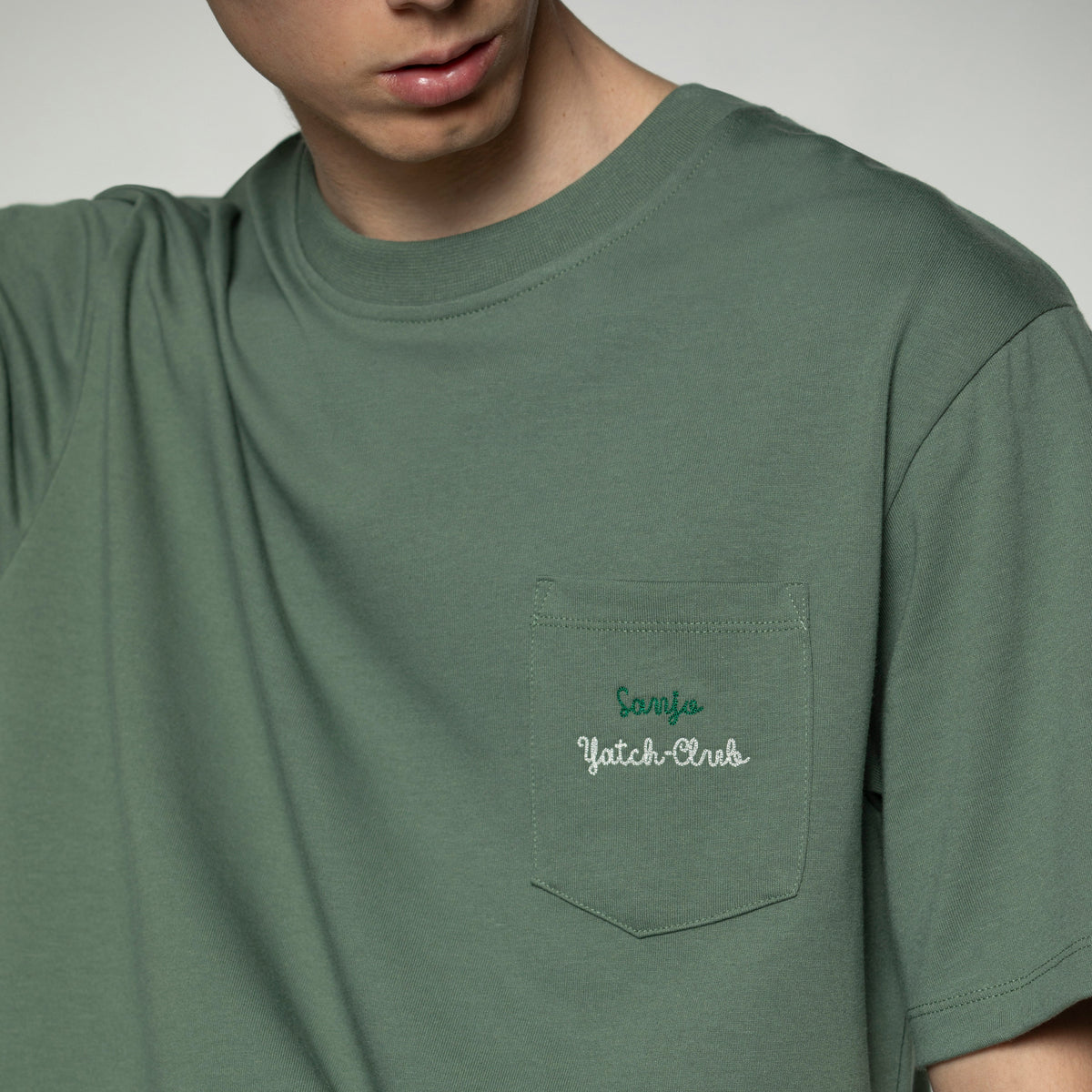 Sanjo Yacht-Club Pocket T-Shirt // Grün