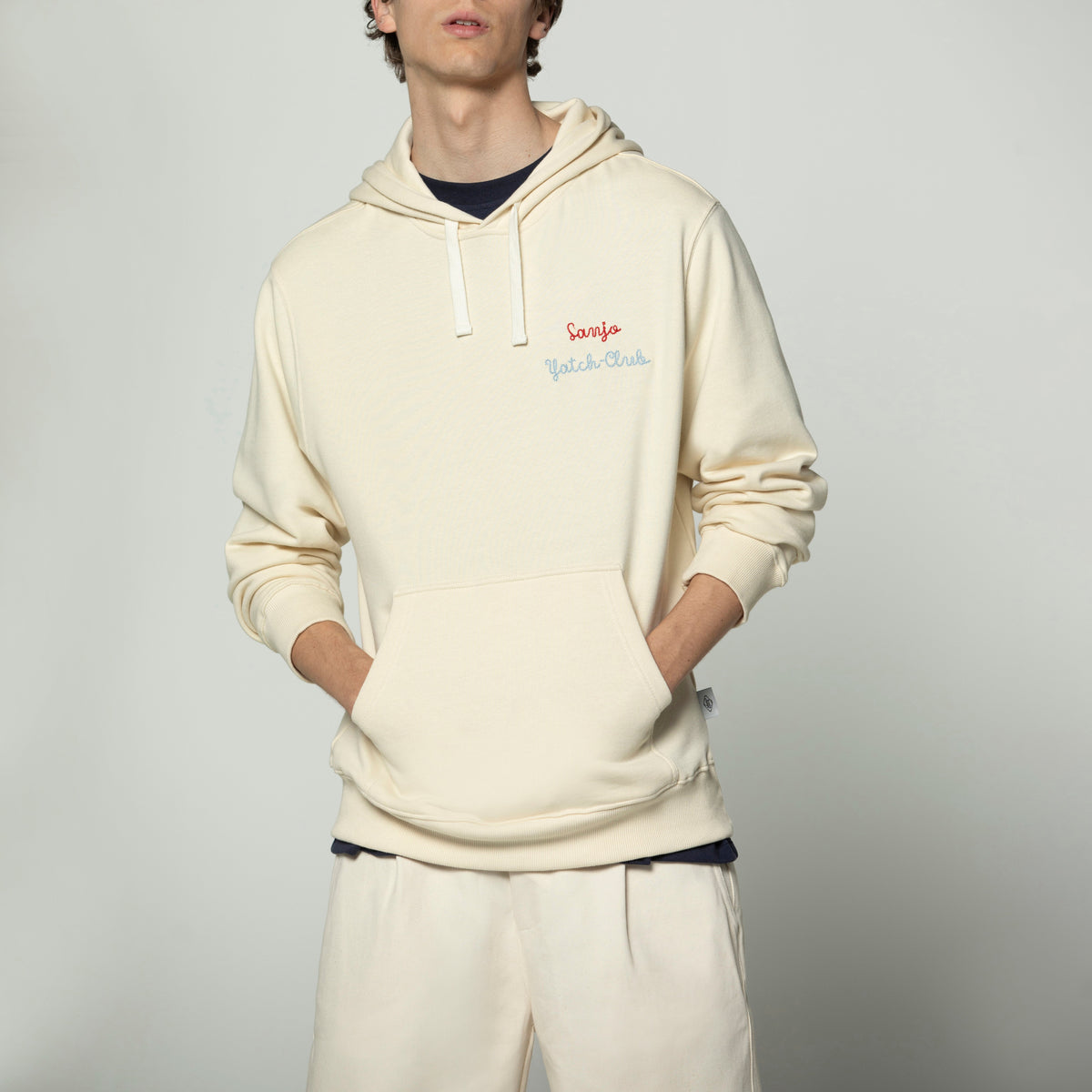 Sanjo Yacht-Club Hoodie // Ecru