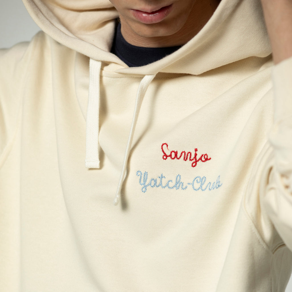 Sanjo Yacht-Club Hoodie // Ecru
