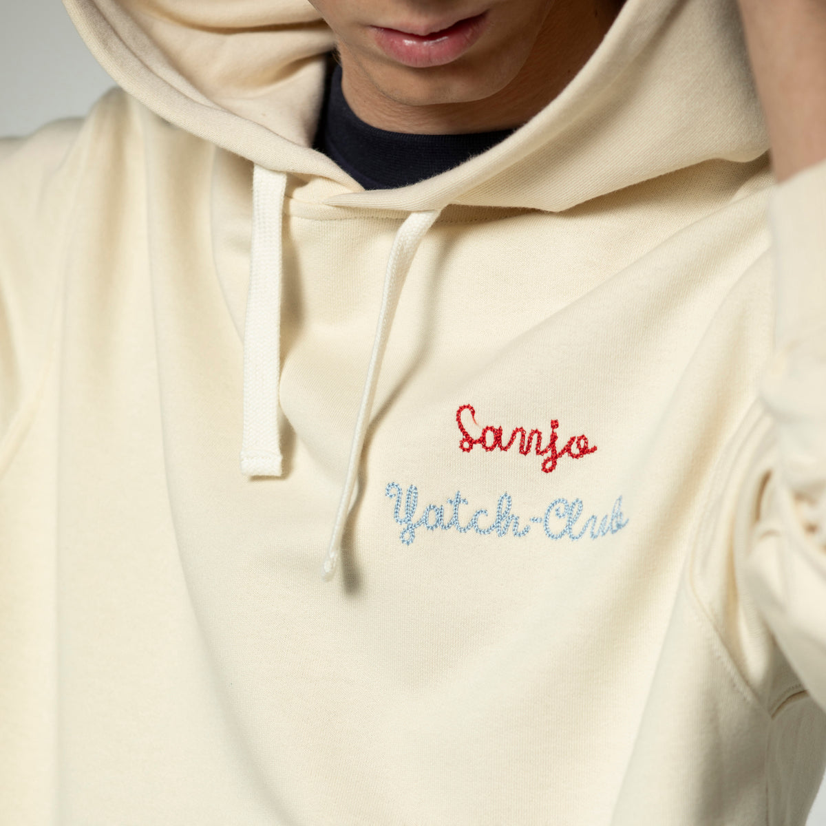 Sanjo Yacht-Club Hoodie // Ecru