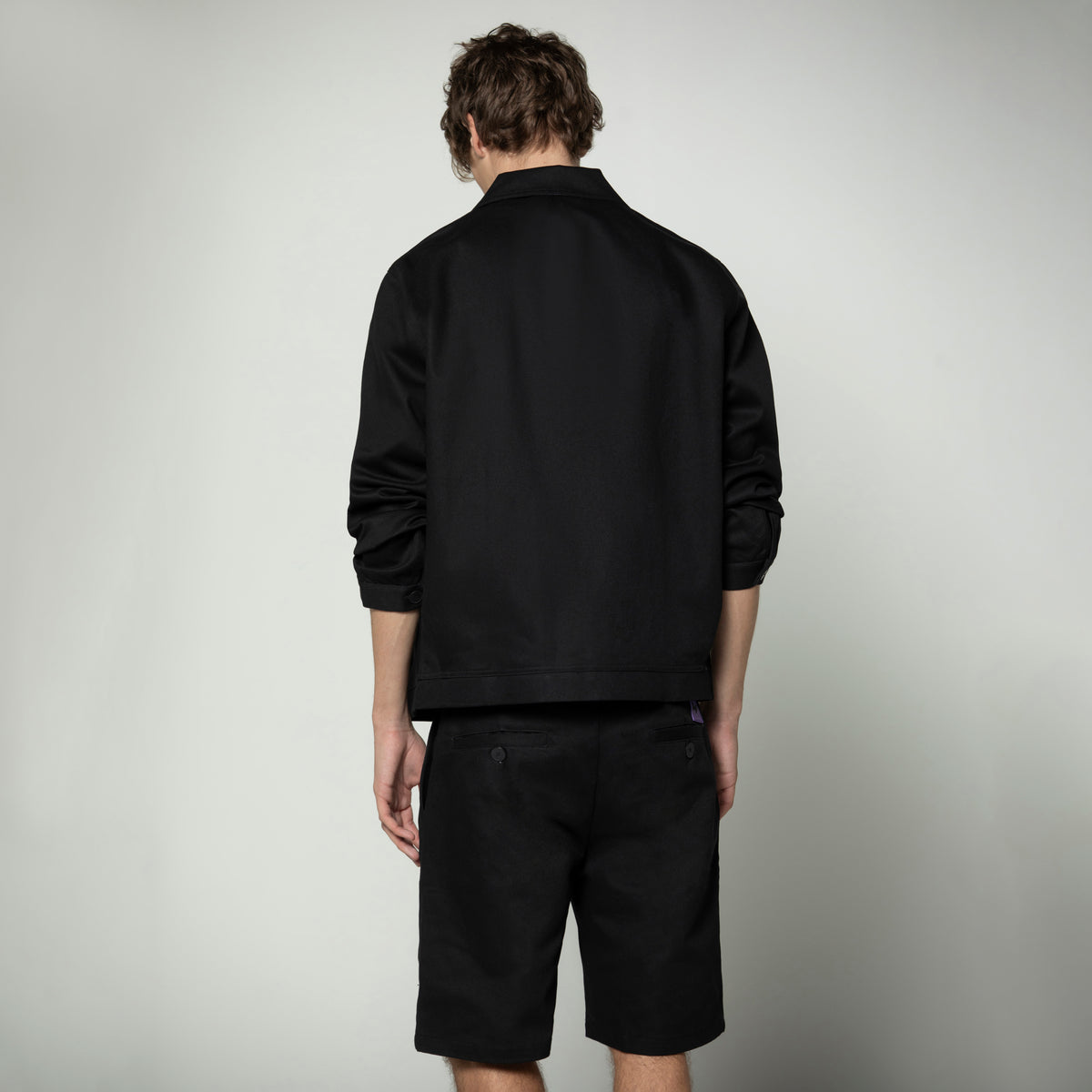Abrigo con botones Sanjo // Negro
