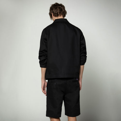 Abrigo con botones Sanjo // Negro