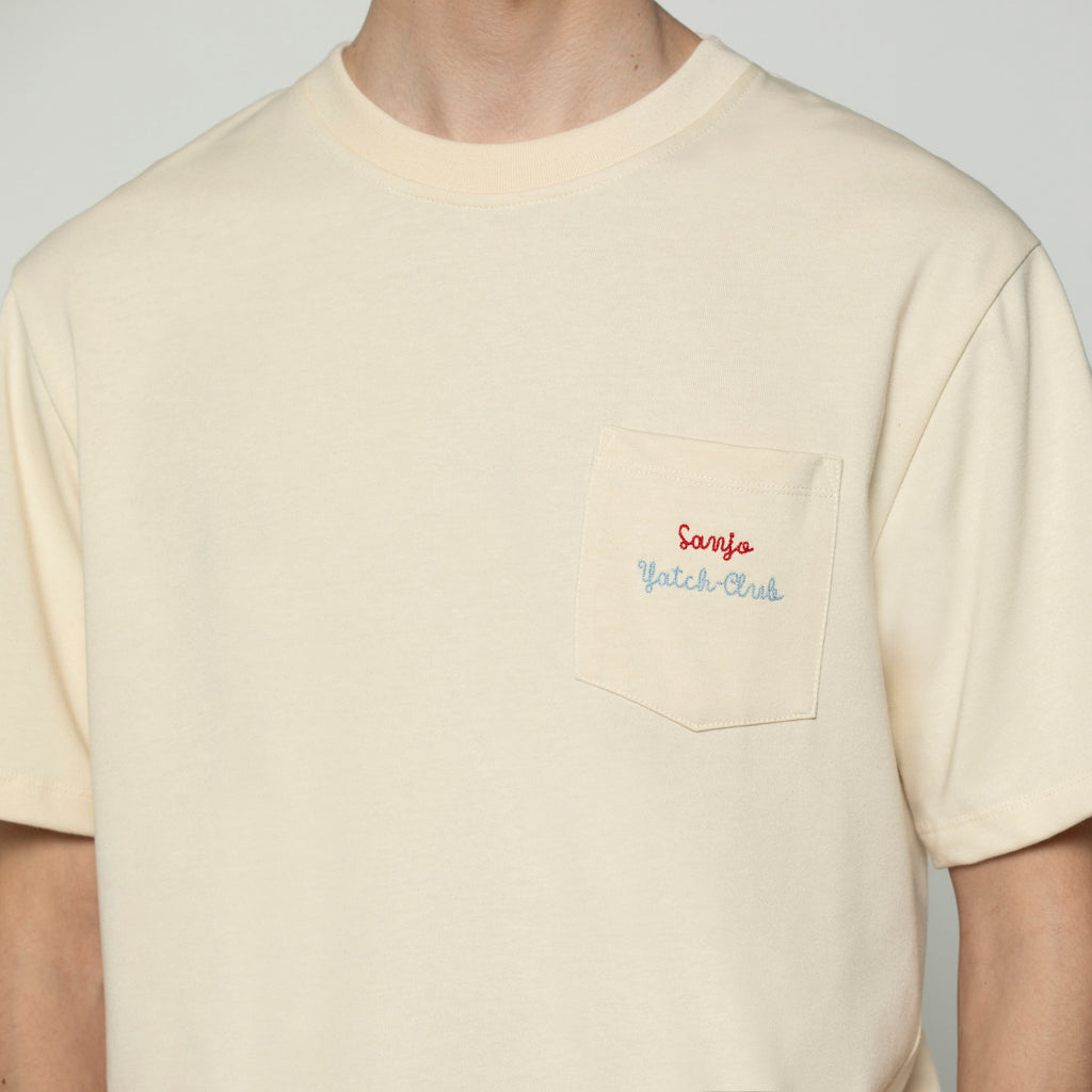 Sanjo Yacht-Club Pocket T-Shirt // Ecru