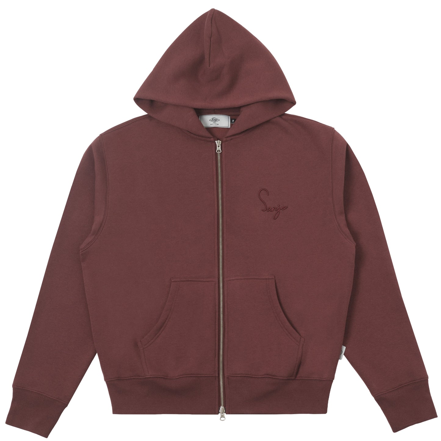 Sanjo Classic Full-zip Hoodie // Bordeaux