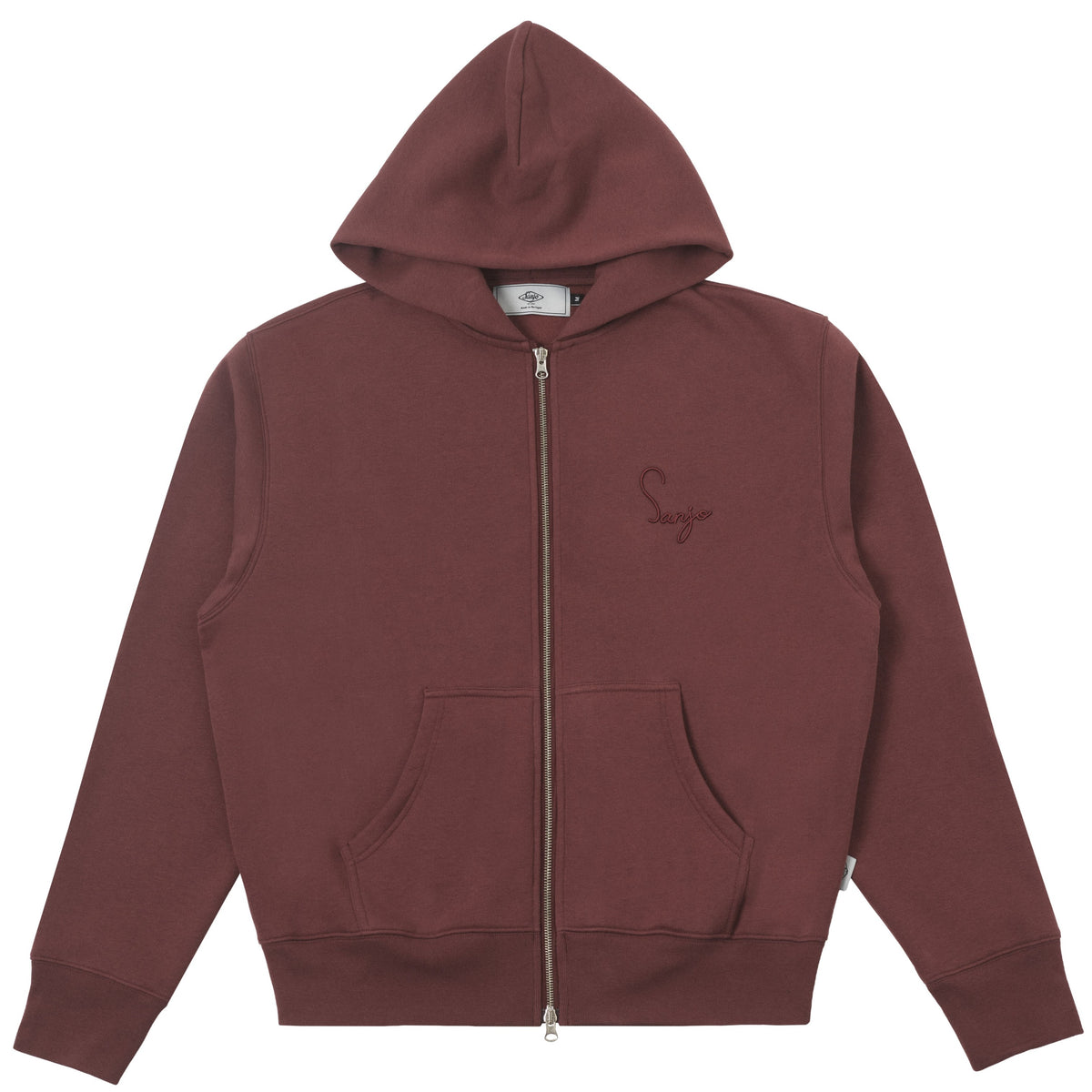 Sanjo Classic Full-zip Hoodie // Bordeaux