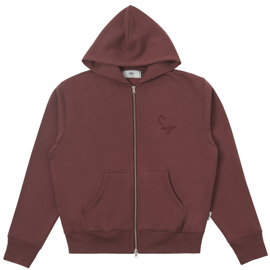Sanjo Classic Full-zip Hoodie // Bordeaux