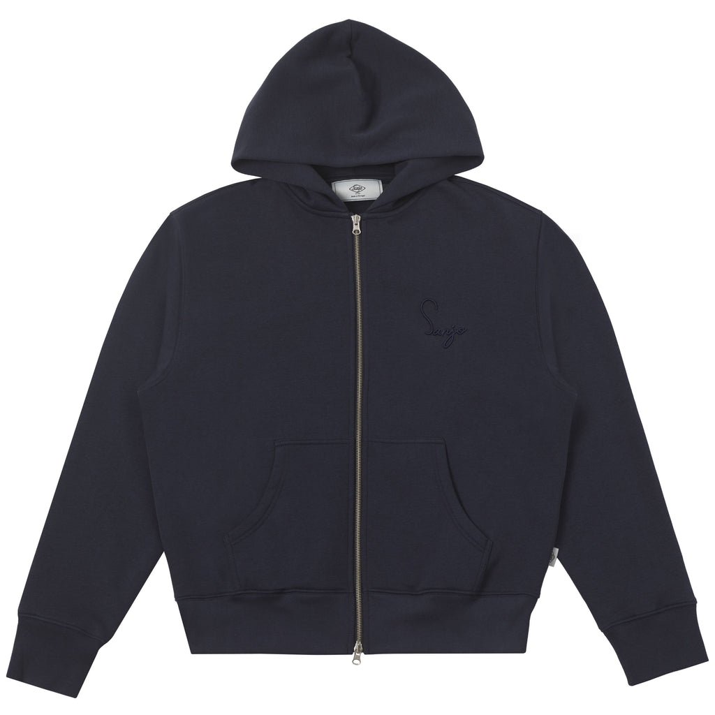 Sanjo Classic Full-zip Hoodie // Navy