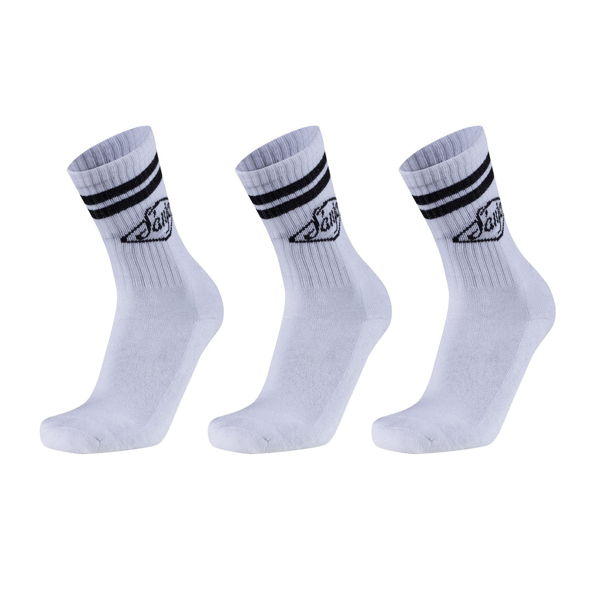 Calcetines Sanjo Retro // Logotipo blanco (paquete de 3)