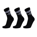 Sanjo Meias Retro // Preto Logo (3 Pack)