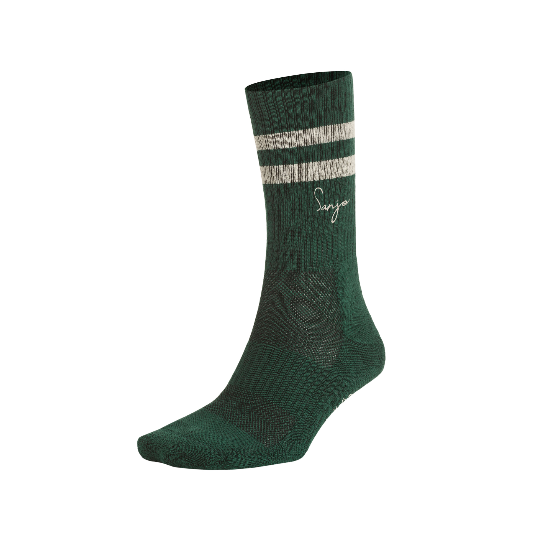 Sanjo Still Fresh Socks // Green & Ecru