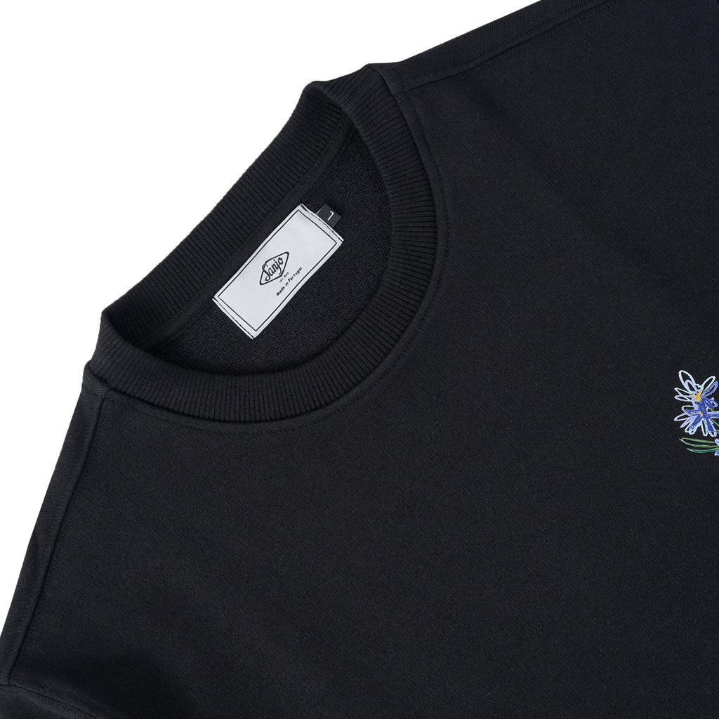 Sanjo Flora Water Sweat // Black