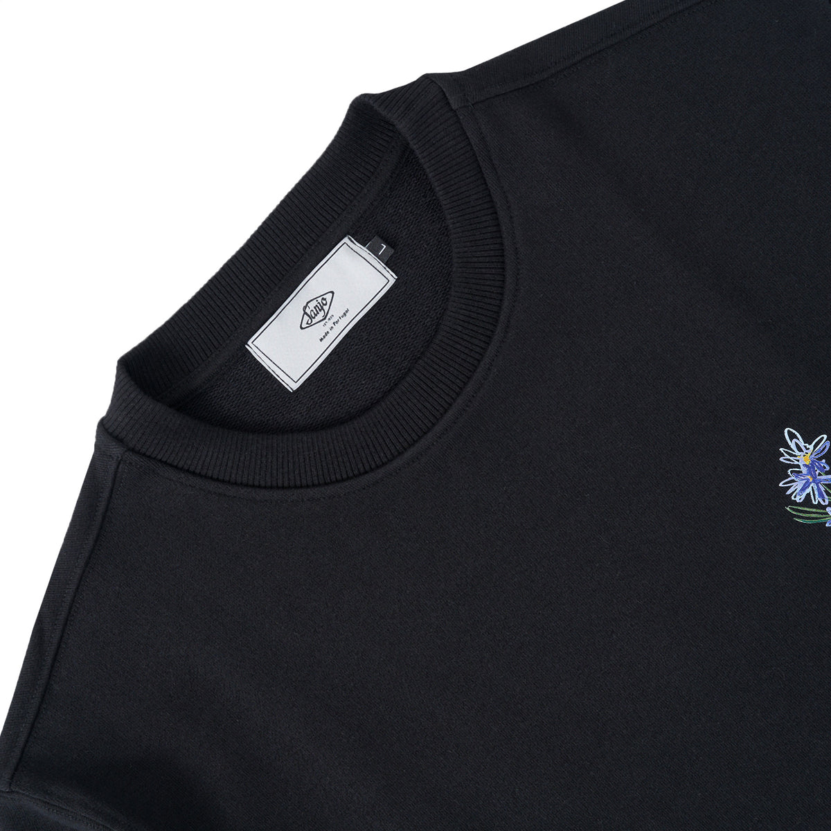 Sanjo Flora Water Sweat // Black