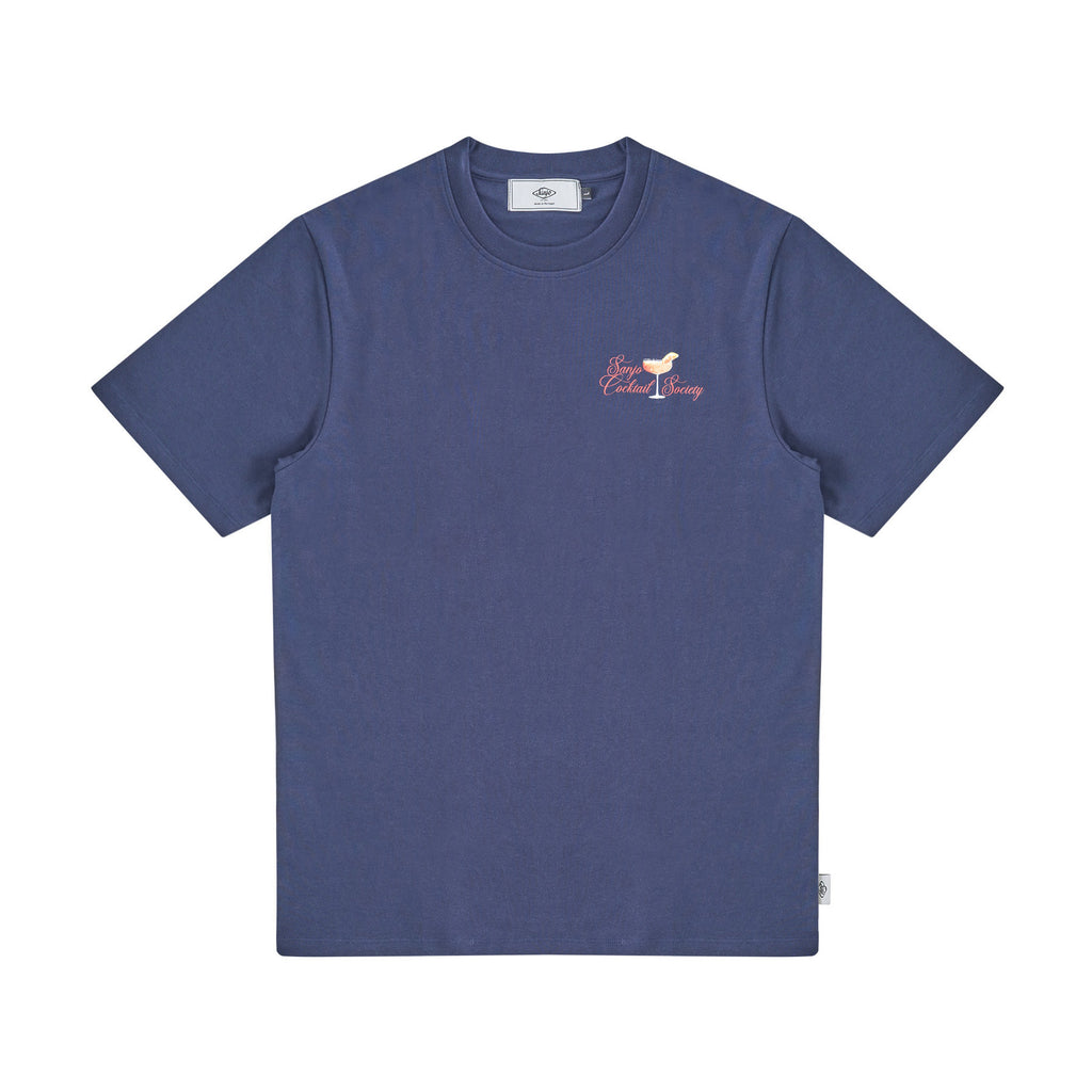 Sanjo Cocktail Society T-Shirt // Navy