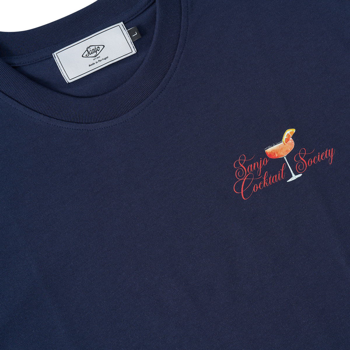 Sanjo Cocktail Society T-Shirt // Navy