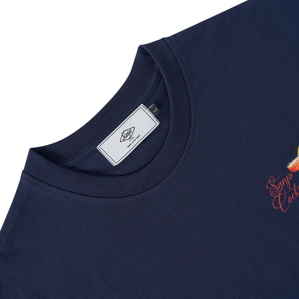 Sanjo Cocktail Society T-Shirt // Navy