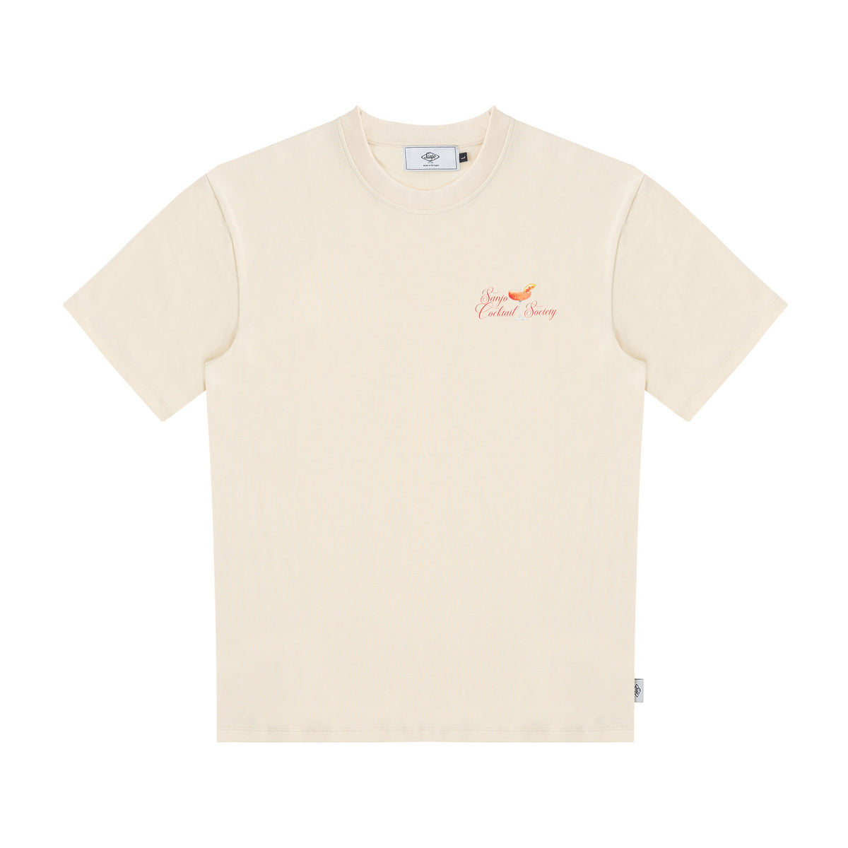 Sanjo Cocktail Society T-shirt // Ecru