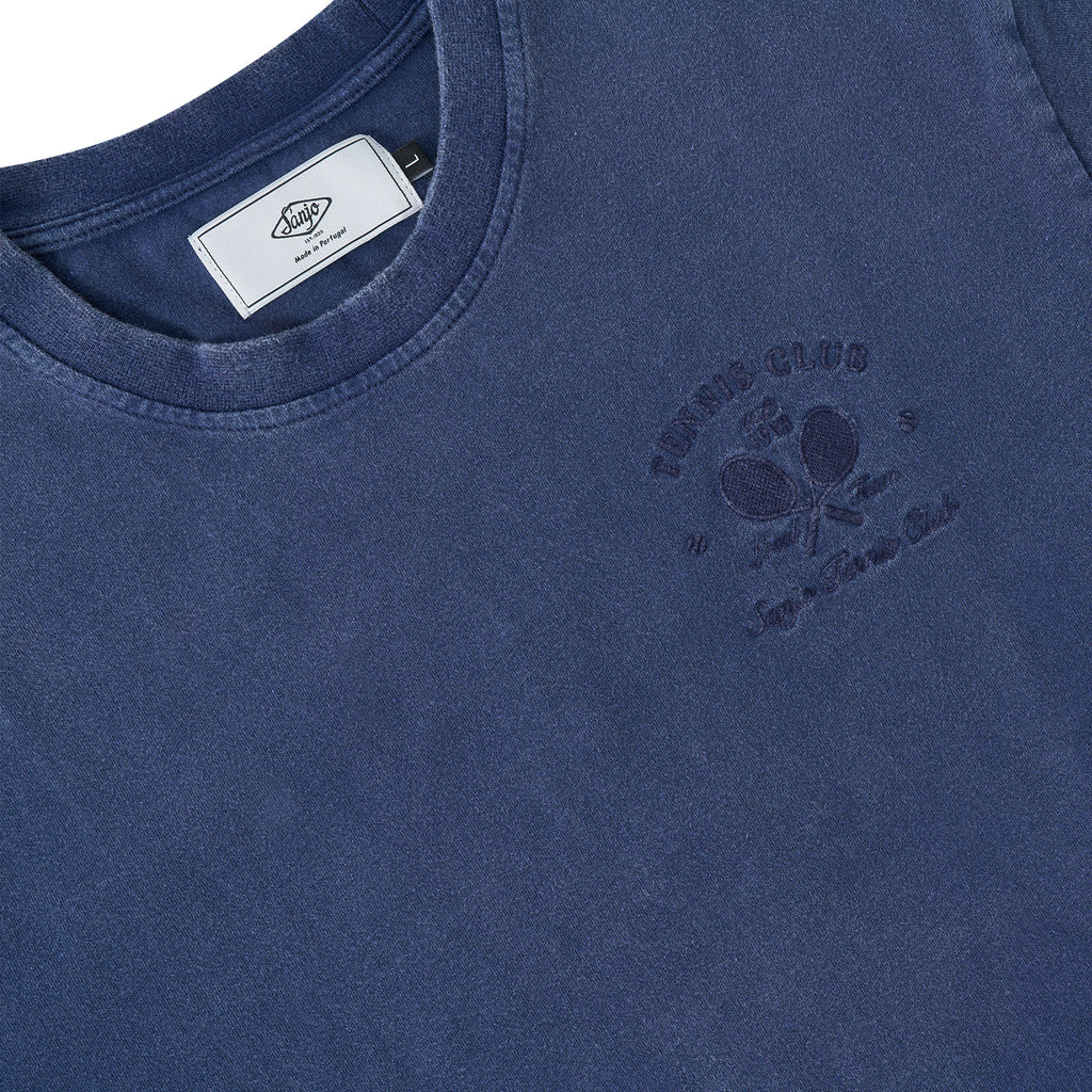 Sanjo Faded Tennis Club T-Shirt // Navy