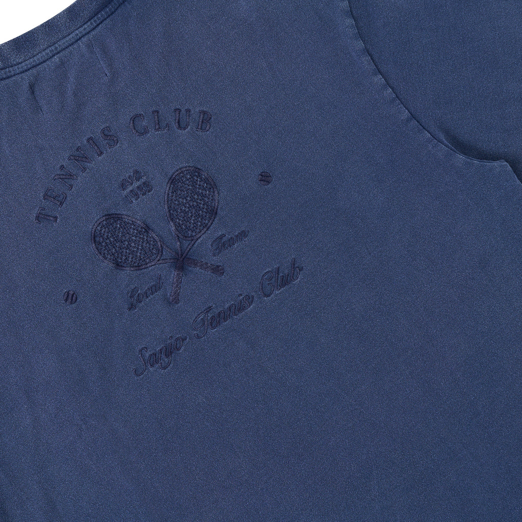 Sanjo Faded Tennis Club T-Shirt // Navy