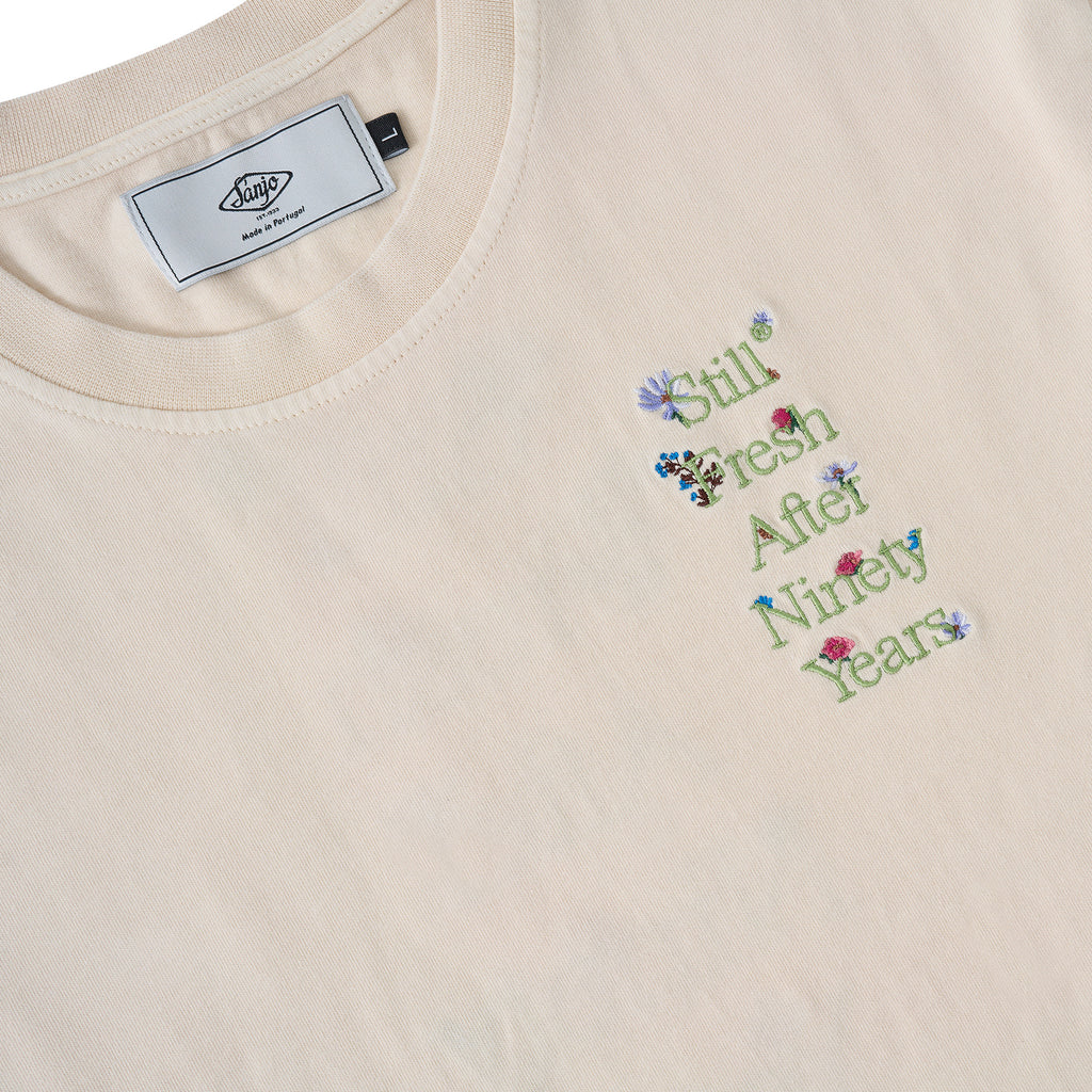 Sanjo Faded Still Fresh T-Shirt // Ecru