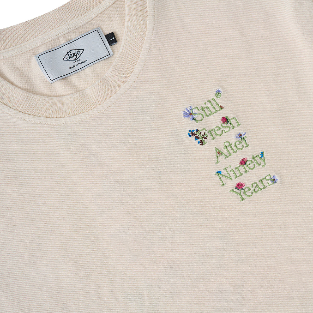 Sanjo Faded Still Fresh T-Shirt // Ecru