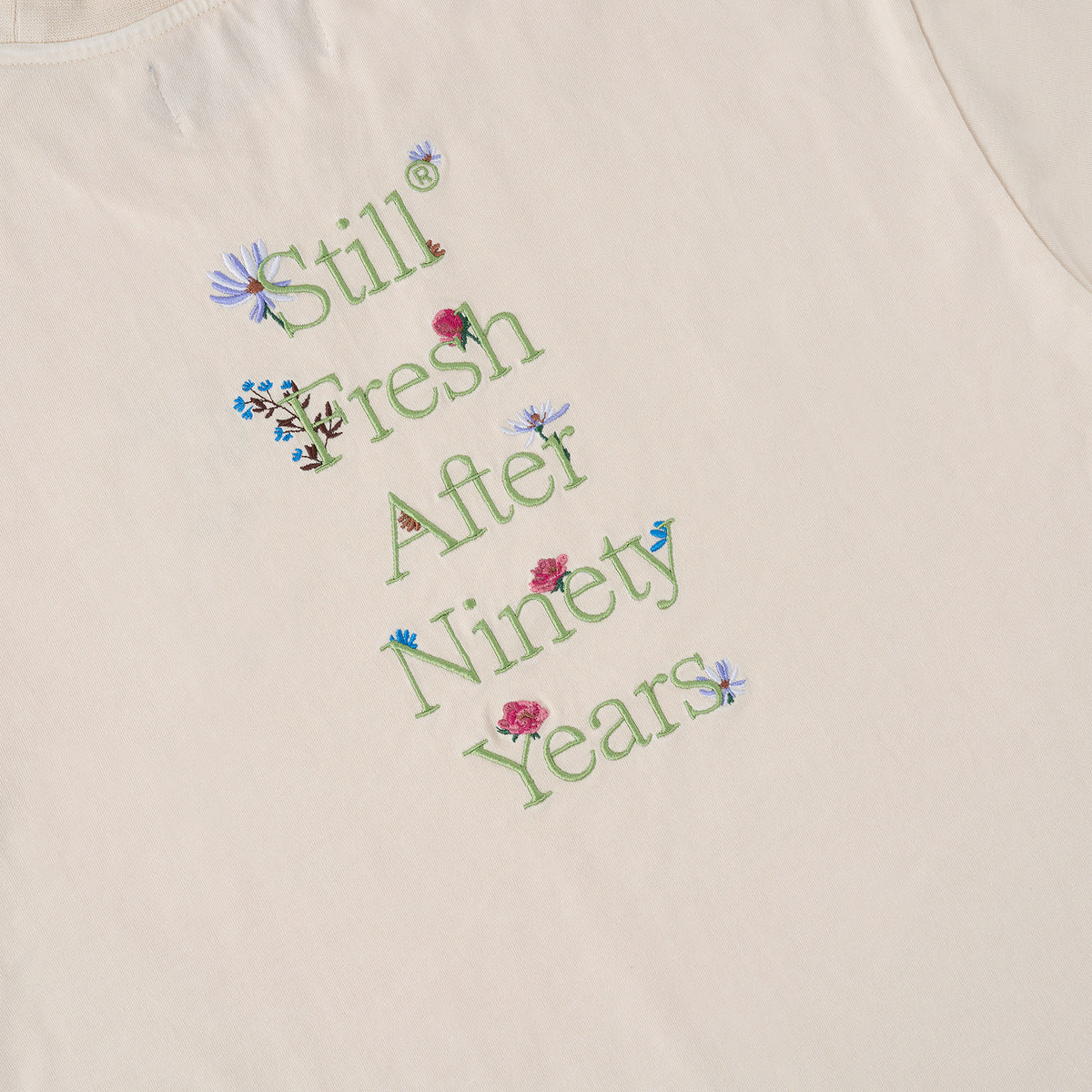 Sanjo Faded Still Fresh T-Shirt // Ecru