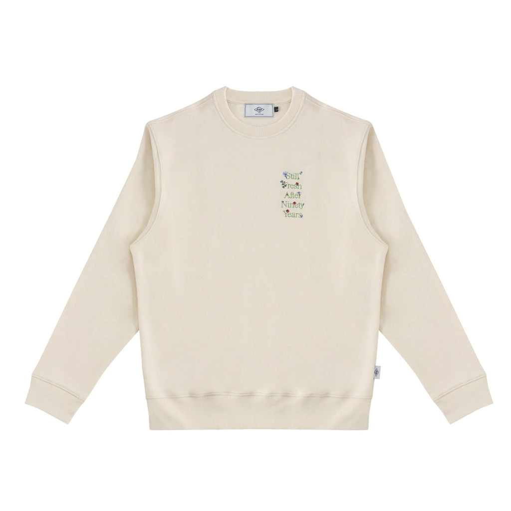 Sanjo Faded Still Sweatshirt // Ecru