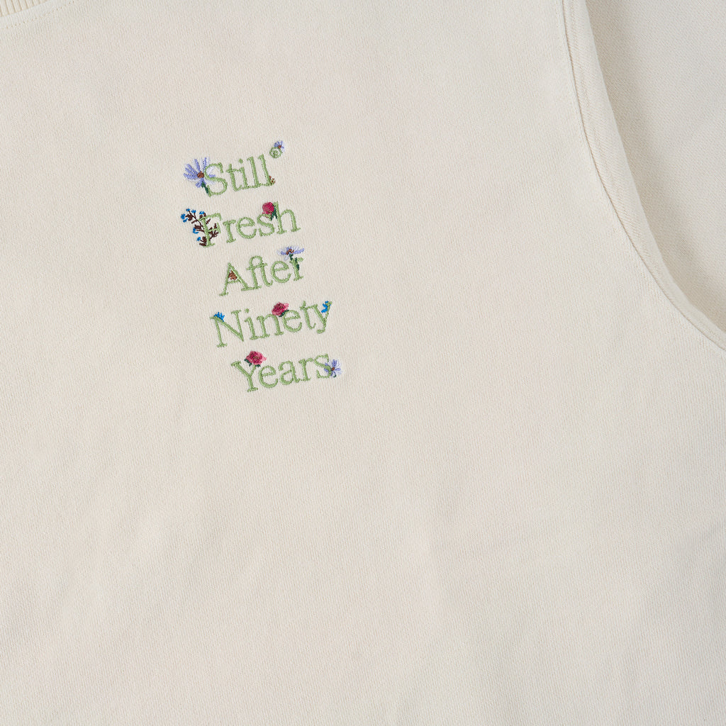 Sanjo Faded Still Sweatshirt // Ecru