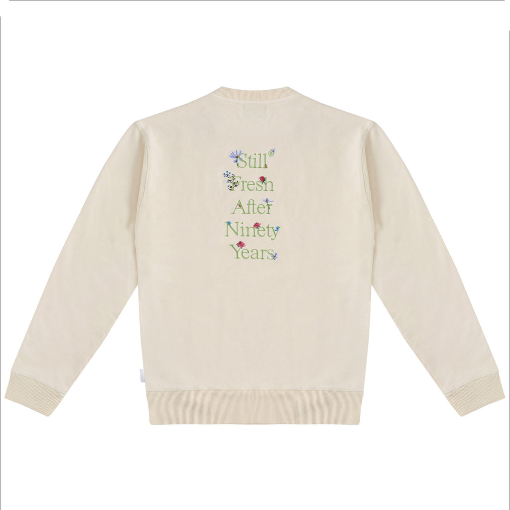 Sanjo Faded Still Sweatshirt // Ecru