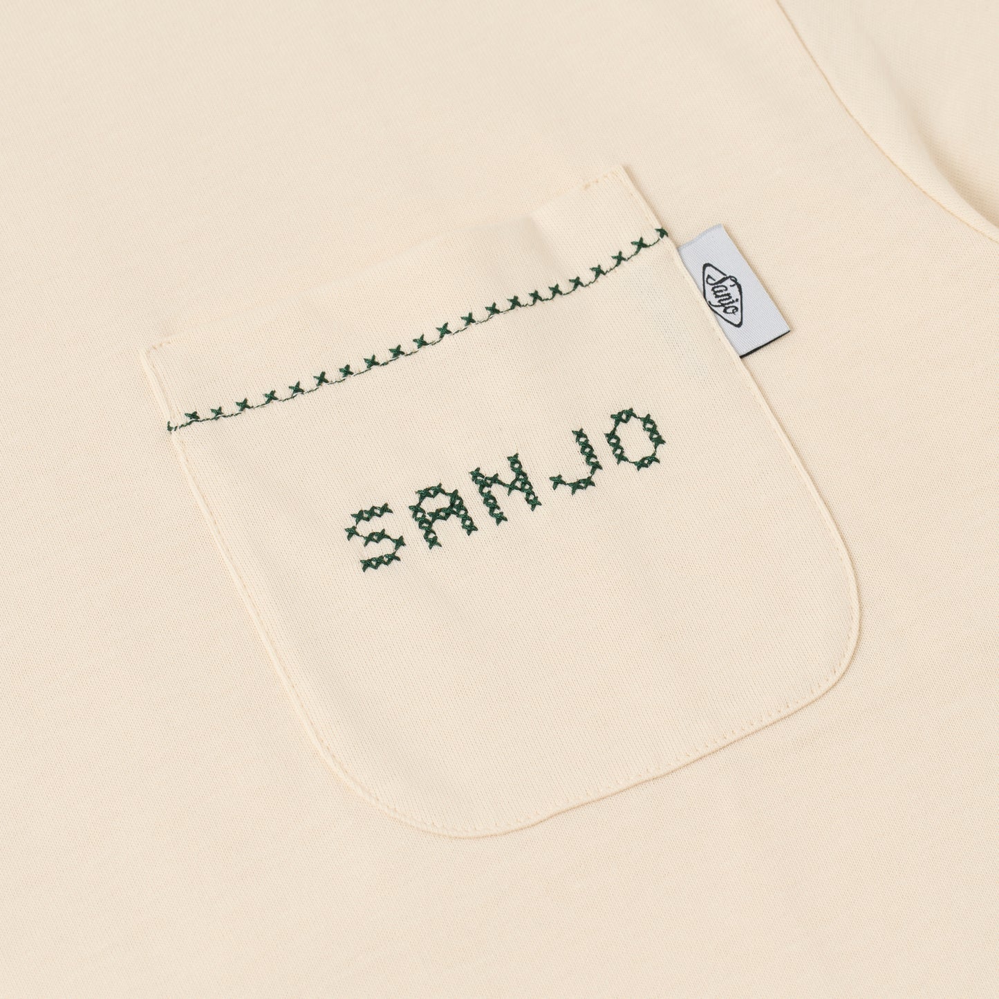 Sanjo Old Money Pocket T-shirt // Ecru