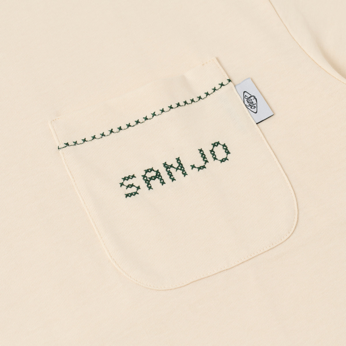 Sanjo Old Money Pocket T-shirt // Ecru