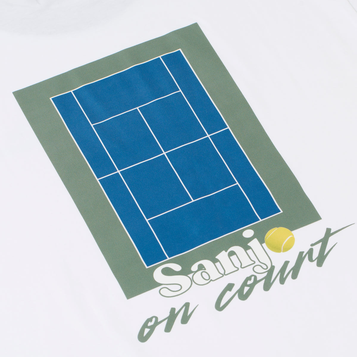 Sanjo On Court T-shirt // White