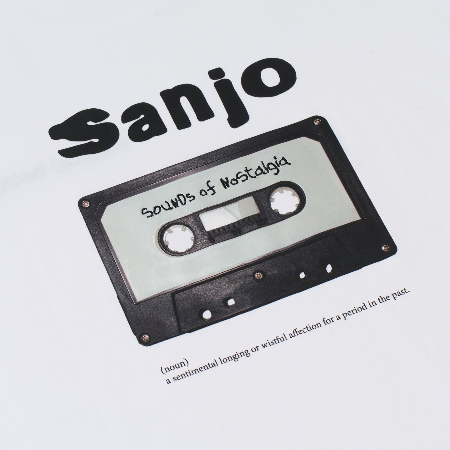 Sanjo Retro Sound T-Shirt // White