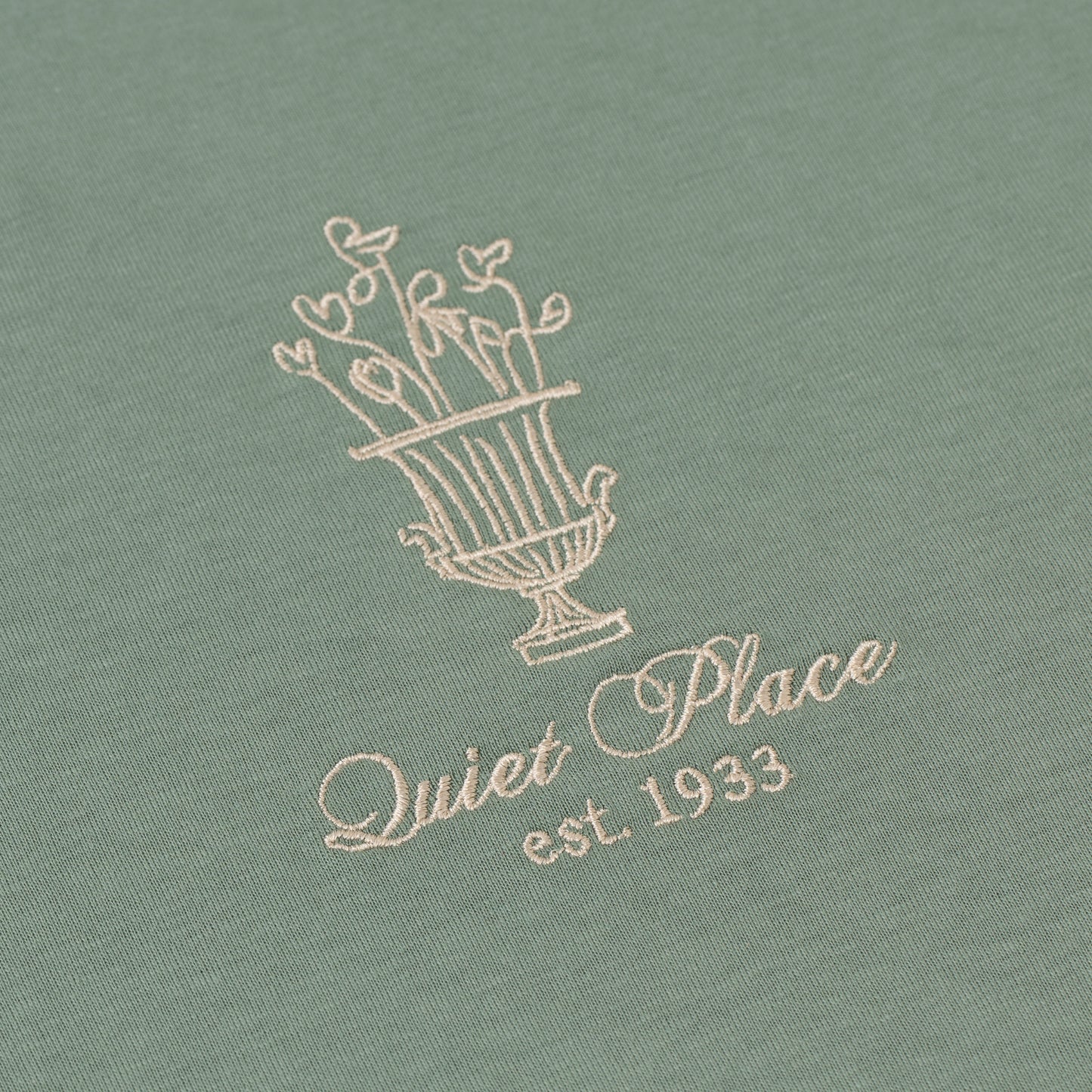 Sanjo Quiet Place T-Shirt // Khaki