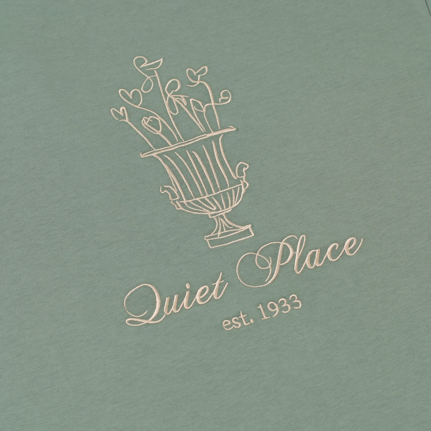 Sanjo Quiet Place T-Shirt // Khaki