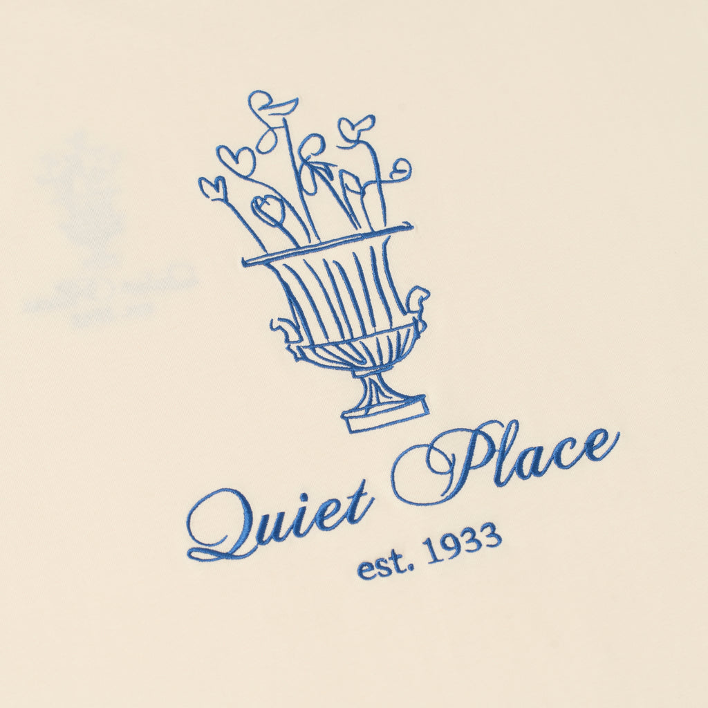 Sanjo Quiet Place T-shirt // Ecru